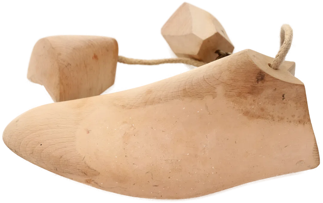 Antiker Holz-Schuhleisten – Maßschuh-Anfertigung – Dekoration Vintage - Bild 1