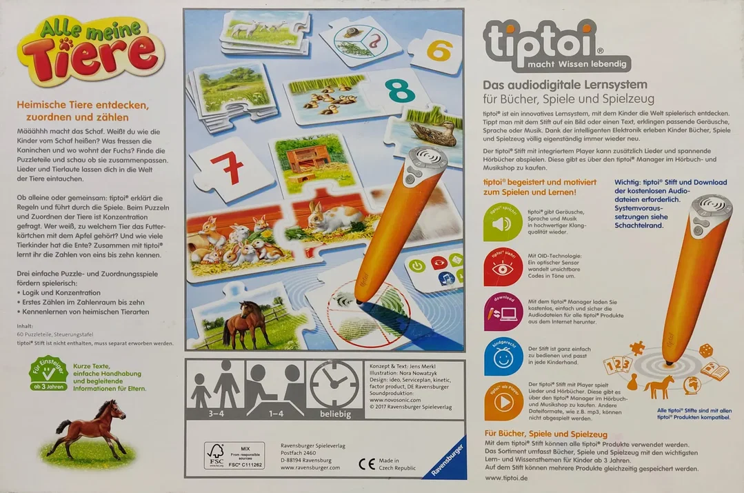 tiptoi® Alle meine Tiere - Lernspiel - Ravensburger – Bild 2