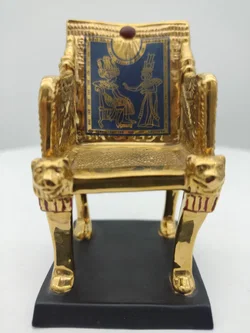 Goldene Thron des Tutanchamon Porzellan & Zertifikat von Franklin Mint | Limitierte Rarität – Vorschau 2