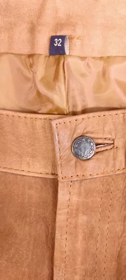 Hard Leather Stuff Herren Lederhose braun Gr. 32 - Bild 4