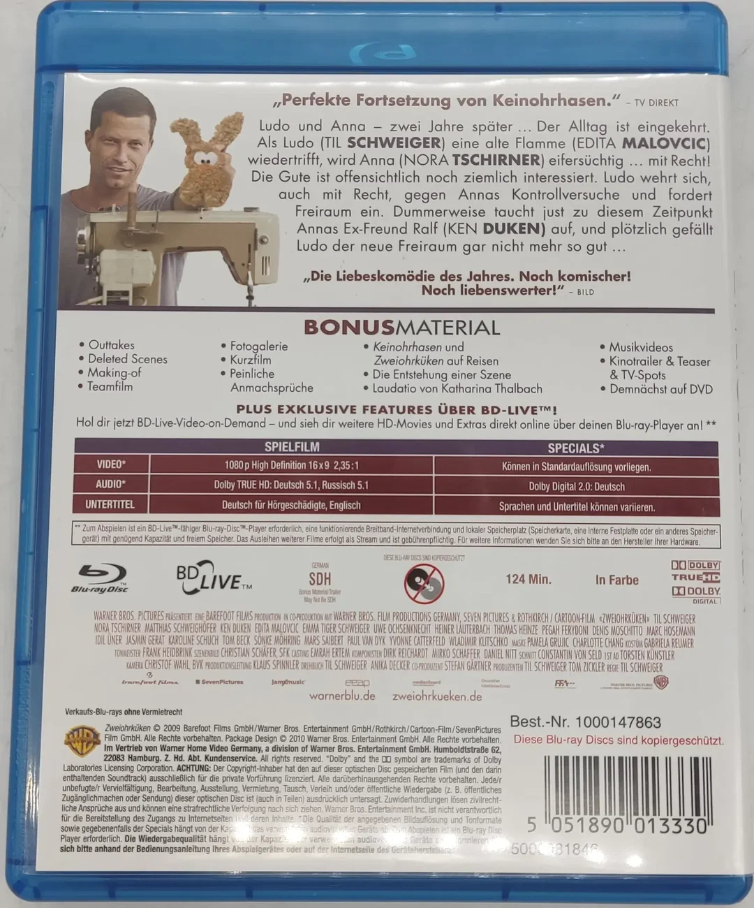 Blu-ray 2 Disc Zwei Ohr Küken "Von den Machern von Keinohrhasen" – Bild 2