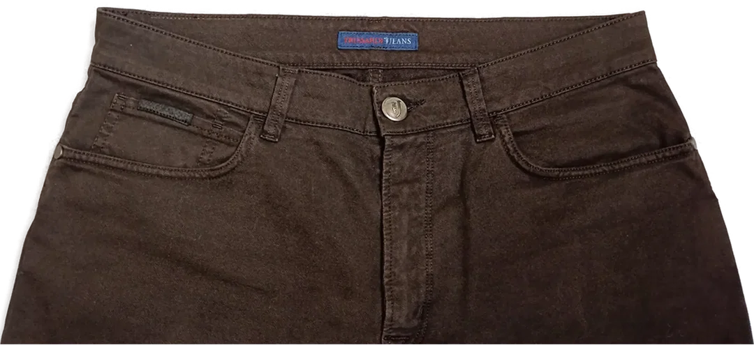 Trussardi Jeans Herren Jeans dunkelbraun Gr. M – Bild 3