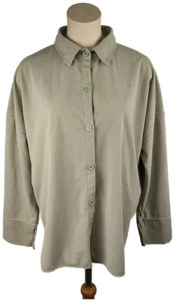 Damenovershirt Größe 42 Olivgrün | Herbstlicher Charakter