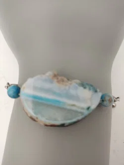 COCCINELLE Gliederkette-Armband mit Achat-Anhänger in Schachtel | Italienischer Chic - Bild 7