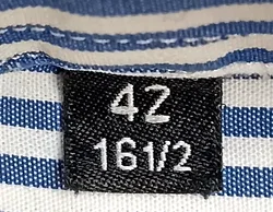 Hugo Boss Kurzarmhemd weiß/blau gestreift Gr. L - Bild 3