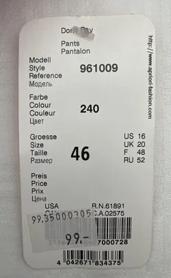 Apriori - Damenhose - Gr. 46 - Bild 4