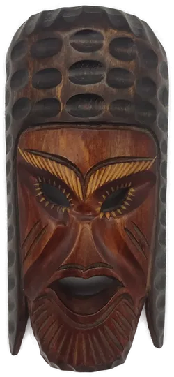 Holzmaske geschnitzt - Bild 1