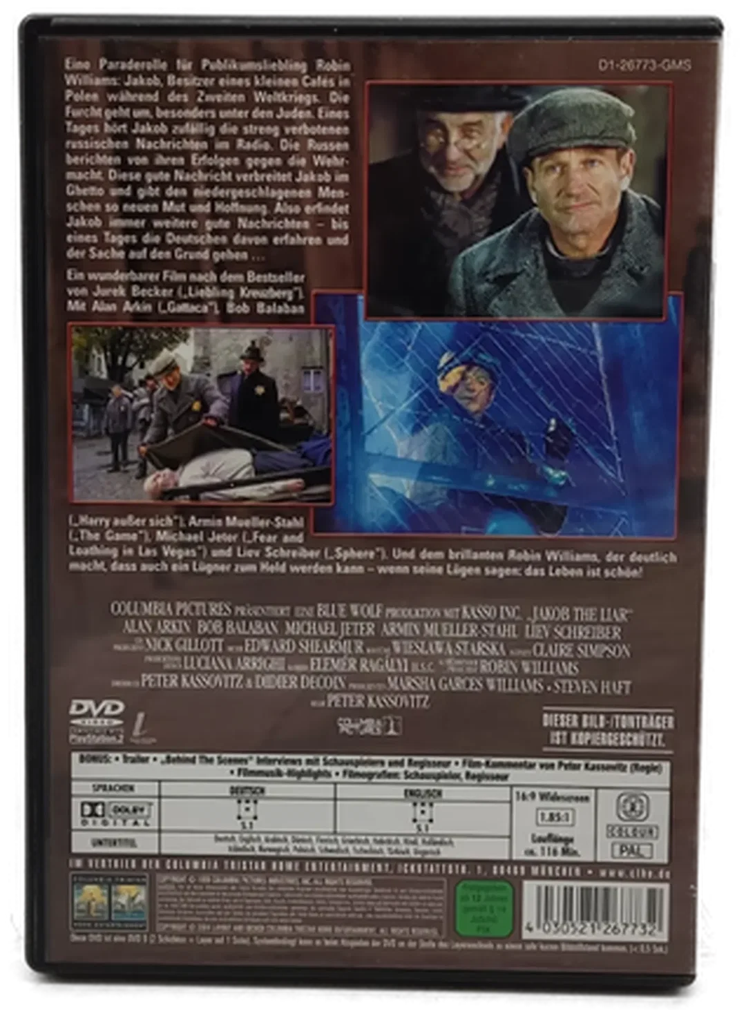 DVD "Jakob der Lügner" mit Robin Williams – Bild 2