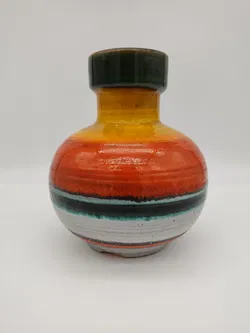 Bunte Mid-Century Keramikvase  - Bild 5