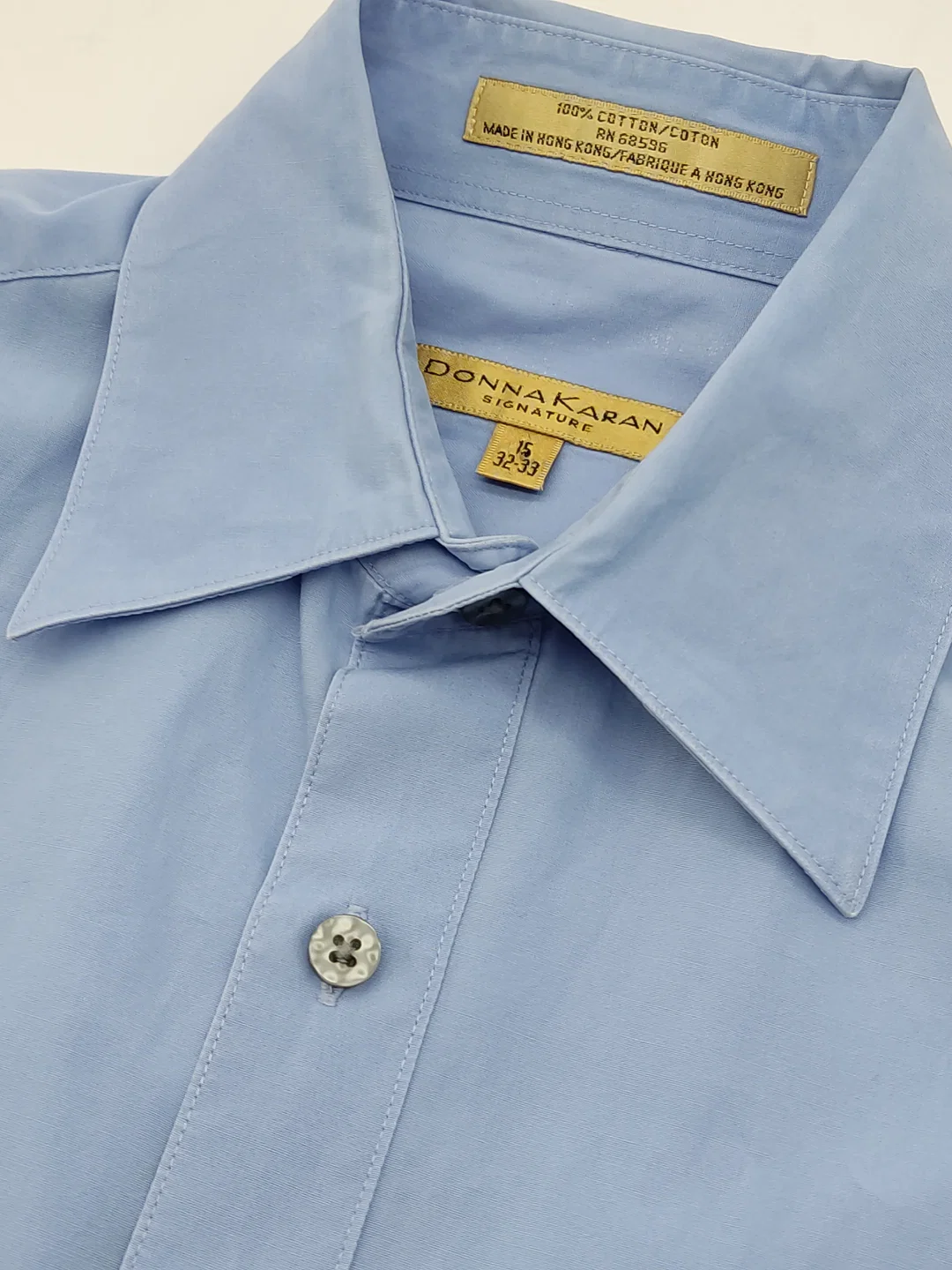 Donna Karan Signature Herren Hemd,  blau - Gr. S – Bild 4