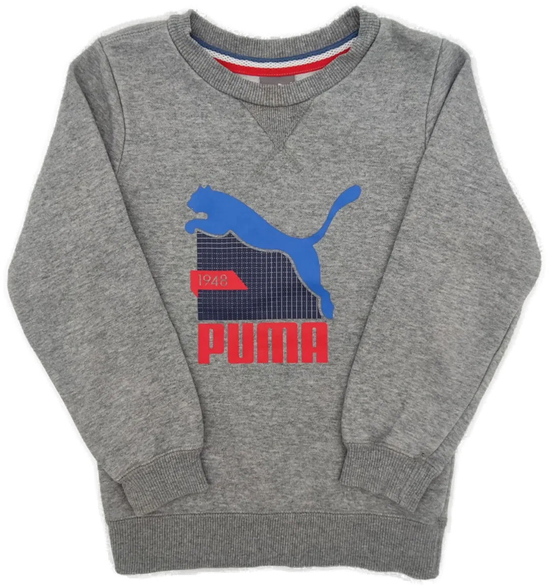 Puma Kinder Pullover grau Gr.104 - Bild 1