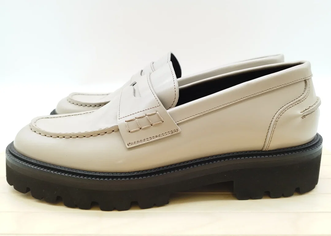 CLOSED Leder-Loafer, beige, Gr. 39 – Bild 2
