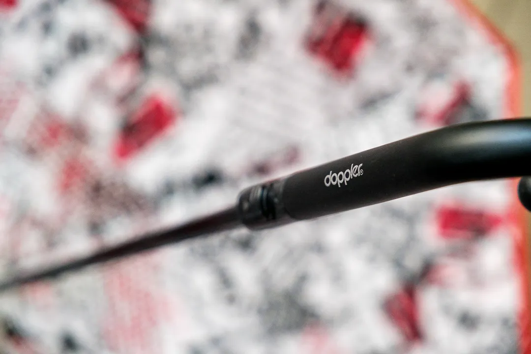 Doppler Stockschirm Double-Layer Rot & Grafik-Print 107 cm - Bild 1