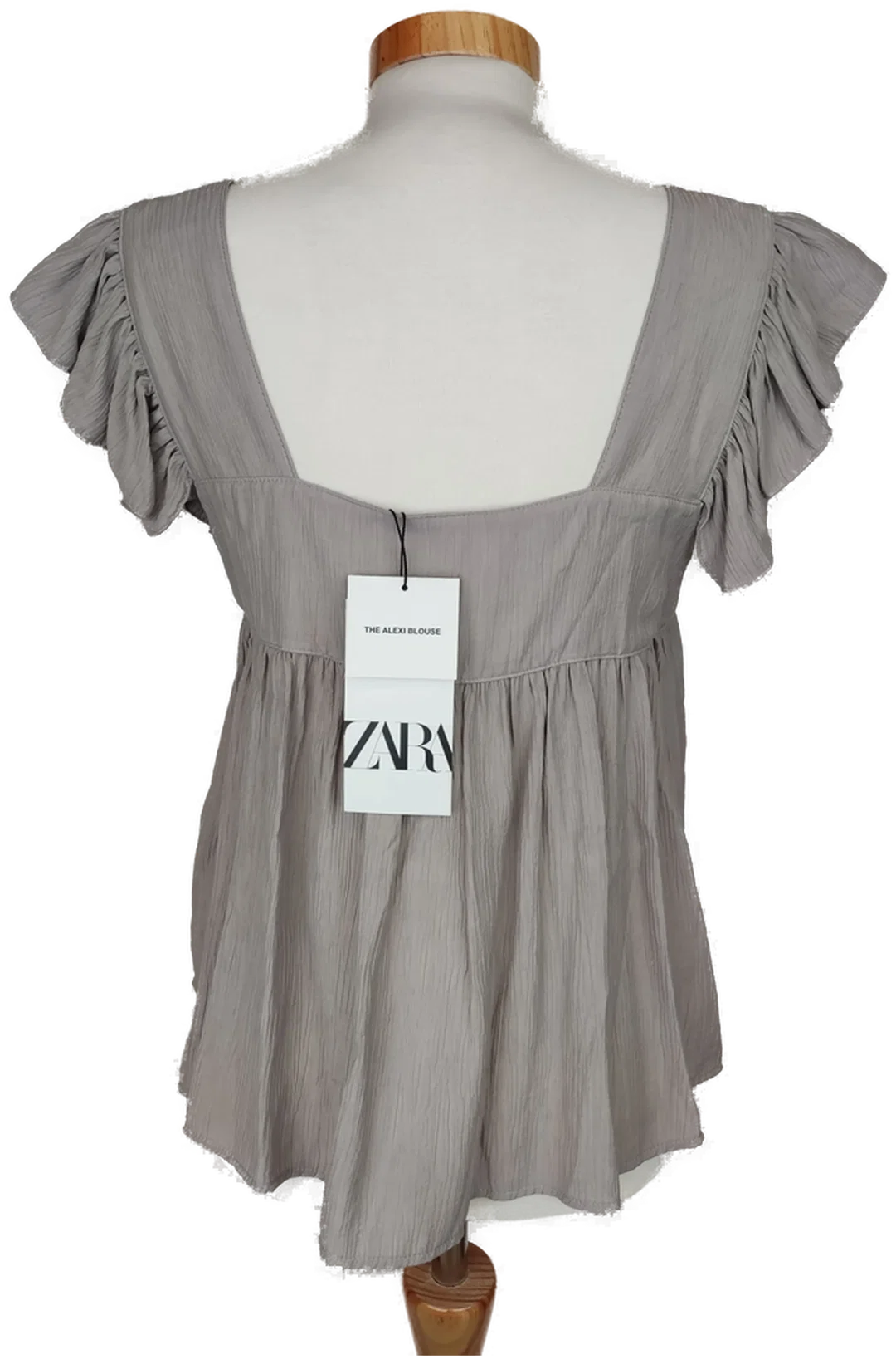 [NEU] Zara Damen Top grau/beige - S/36 – Bild 2