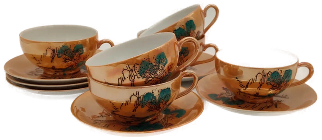 Chinesisches Kaffeegeschirr Sonstige Gold | Orientalischer Glanz – Bild 4