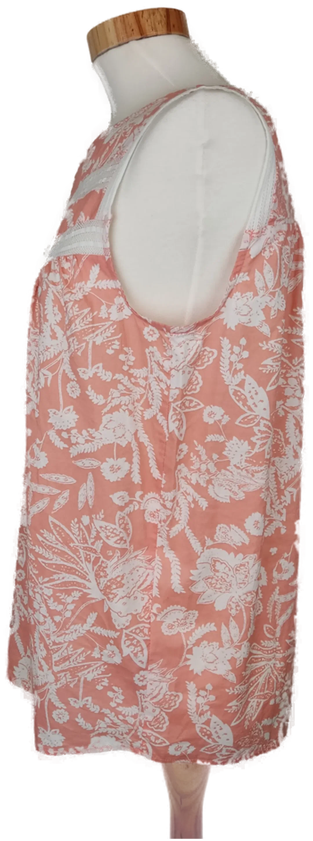 Orsay Damen Top weiß/lachs geblümt - M/38 – Bild 3