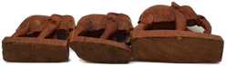 Holzelefanten Figuren, 3er-Set | Vintage-Charme – Vorschau 3