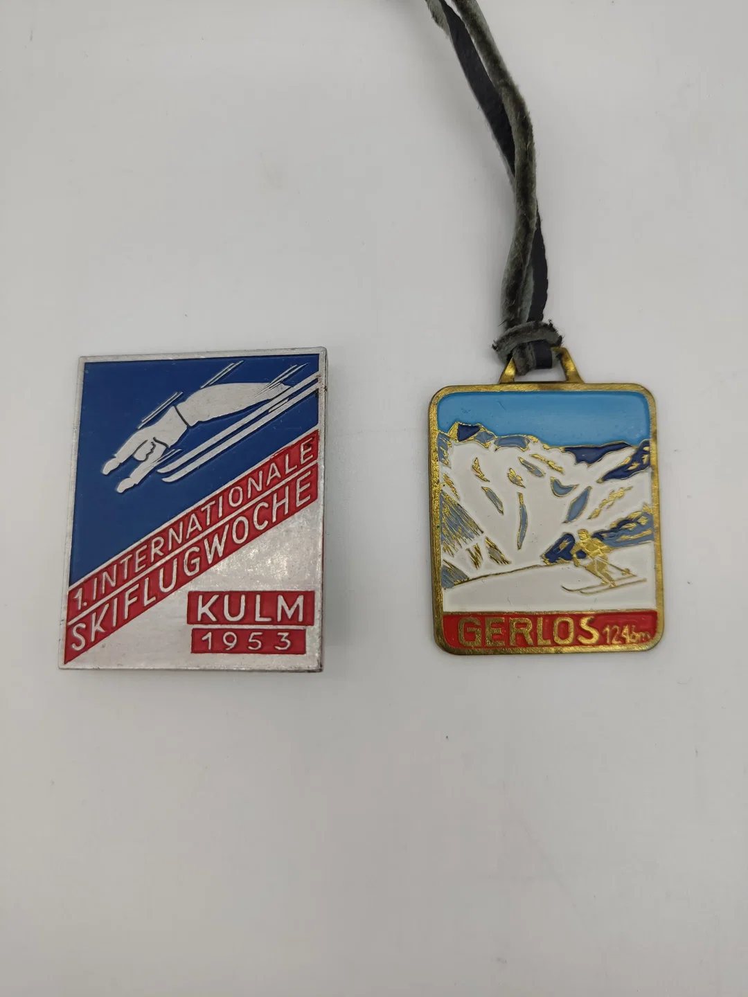 7x Vintage Ski-Anhänger/Medaillons – Bild 6