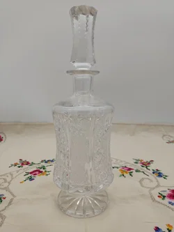 Kristallglas-Karaffe mit feinem Schliff, Höhe / 28 cm - Bild 3