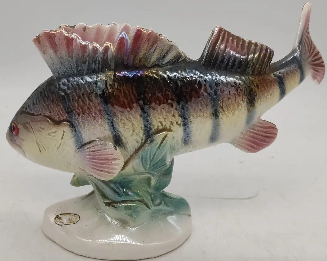 Porzellan Flussbarsch Large Holland Mid-century Modell-Fisch Perch 354 – Bild 4