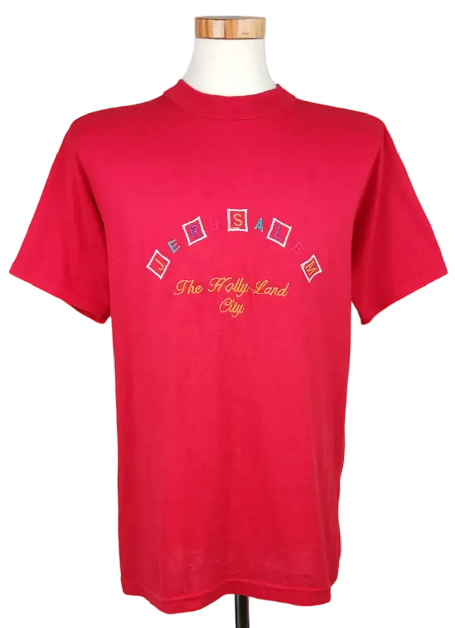 Jerusalem Herren T-Shirt, rot - Gr. XXL - Bild 1