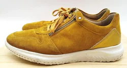 Hartjes Leder Sneaker Currygelb Unifarben, Gr. 38,5 - neu besohlt  – Vorschau 4