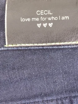 Damenjeans CECIL Dunkelblau mit Seitenstreifen | Zeitloser Stil – Vorschau 3