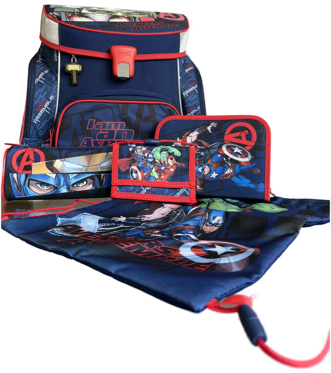 SCOOLI Schultasche Buben Avengers 5teilig – Bild 4