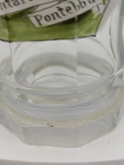 Glas-Bierkrug Pontafel-Pontebba Bierkrug Geprägter Zinndeckel 0,3 L | Historisches Sammlerstück – Vorschau 14