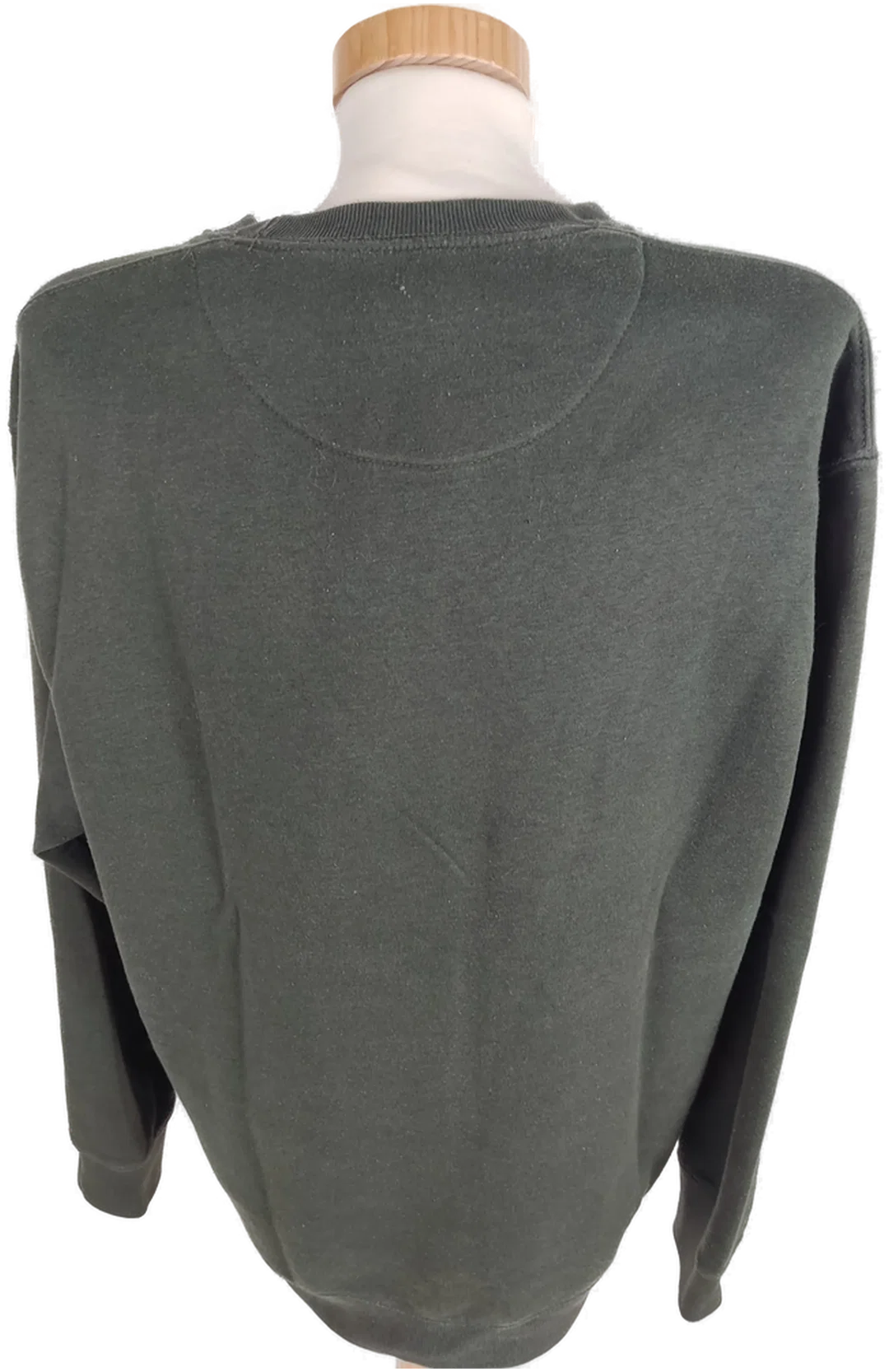 Pullover "Jack & Jones", langarm mit Rundhalsausschnitt, dunkelgrün, Größe M – Bild 4