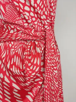 Esprit Damen Kleid rot/weiß gemustert - S/36 - Bild 4