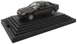 Wiking-Modellauto in Minivitrine, M 1:87, Mercedes-Benz S-Klasse facelift 2003, Dark Purple Metallic - Bild 3
