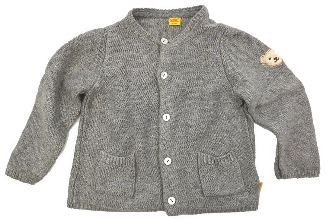 Steiff Baby Pullover grau Gr. 68 cm/6m - Bild 1