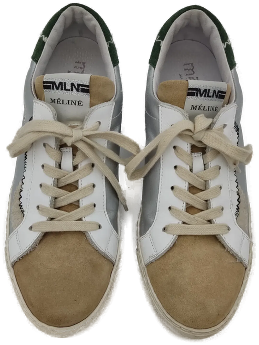 Méliné Damen Sneaker silber/beige - 41 - Bild 4