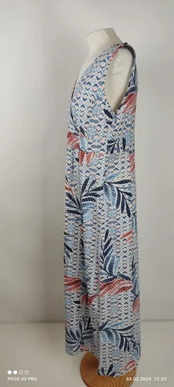 Green Cotton Maxikleid Geblümt Baumwolle, Gr. 38 | Sommertraum - Bild 4