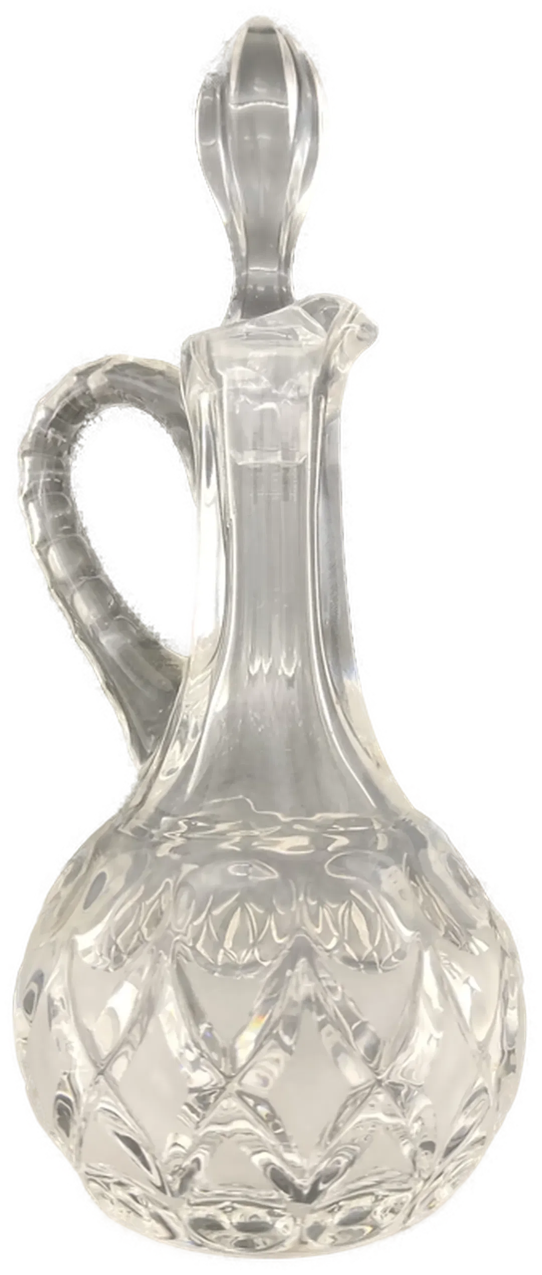Glaskaraffe mit Schliffdekor, ca. 21 cm hoch - Bild 4