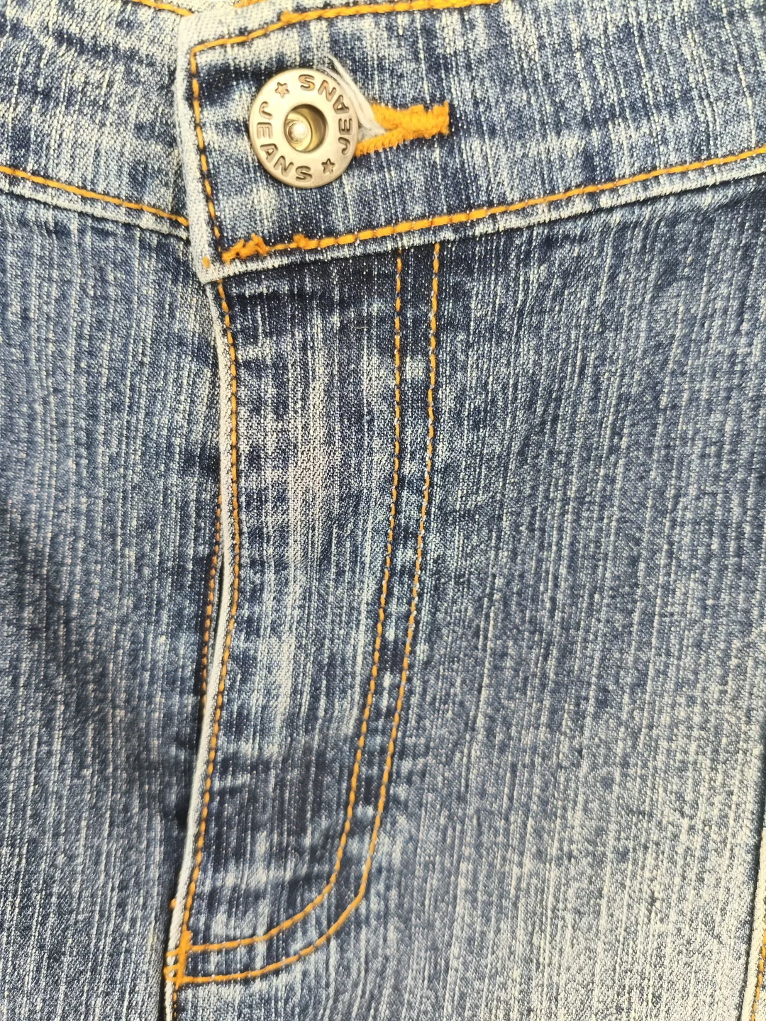 langer Jeansrock, Gr. 34, Westernlook – Bild 3