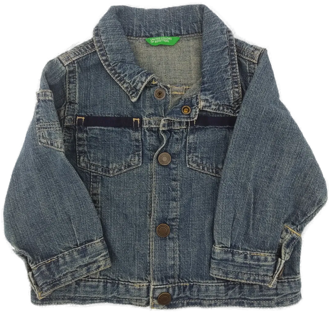 United colors of Benetton Kinder Jeansjacke blau Gr. 74 (12 Monate) - Bild 1