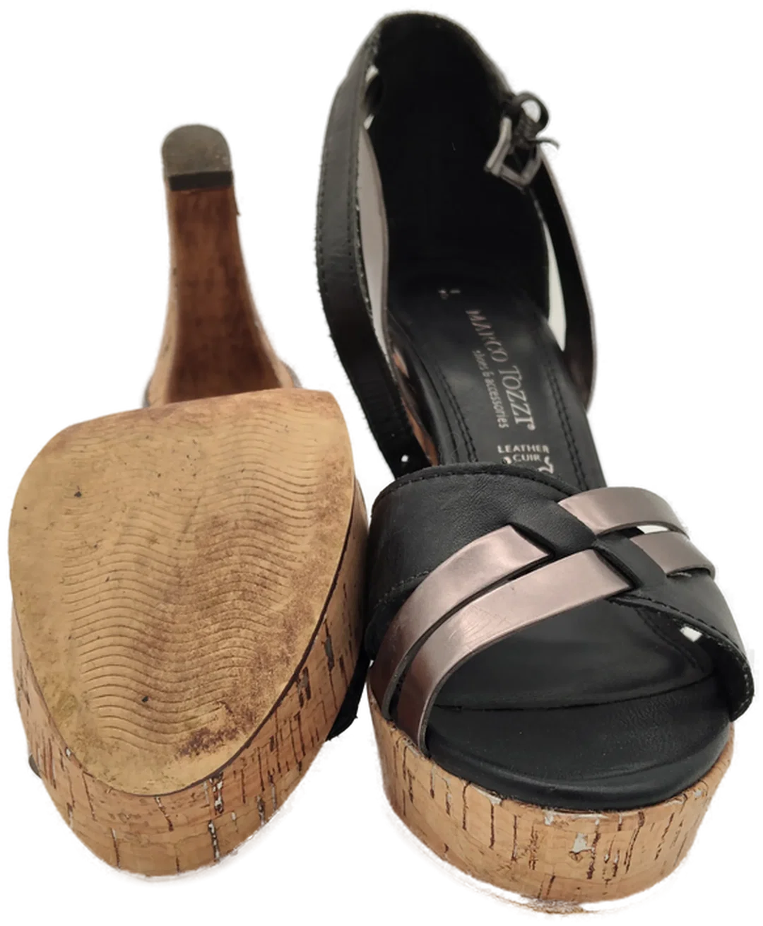 Marco Tozzi Leder-Sandalette Gr.37 | Sommerabend – Bild 4