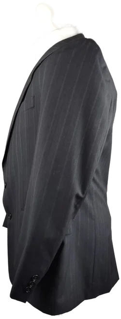 Herren Anzug Sonstige Reine Schurwolle Gestreift | Wie Neu; chemisch gereinigt - Bild 2