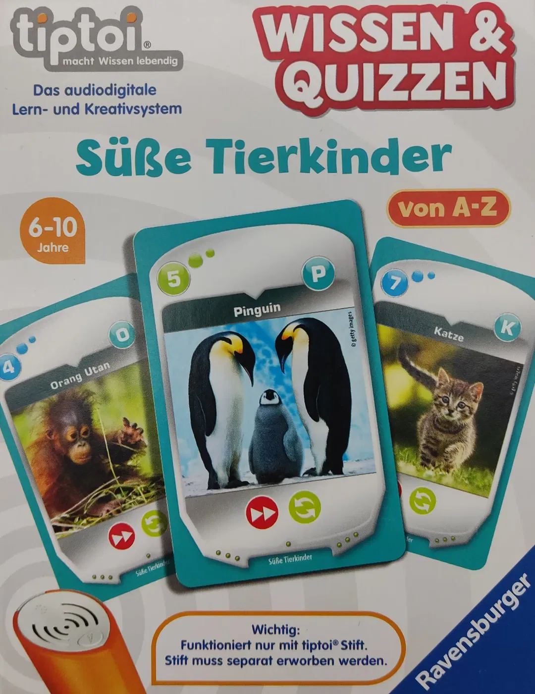 tiptoi® Wissen & Quizzen - Süße Tierkinder von A-Z - Ravensburger  - Bild 4