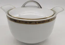 Hutschenreuther Galleria Leonard Paris Milano Suppenschüssel Porzellan weiß Höhe ca 15cm - Bild 3