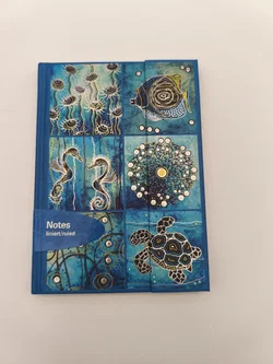 Notizbuch, liniert, Hardcover - Einband und Magnetverschluss, Unterwasser-Design