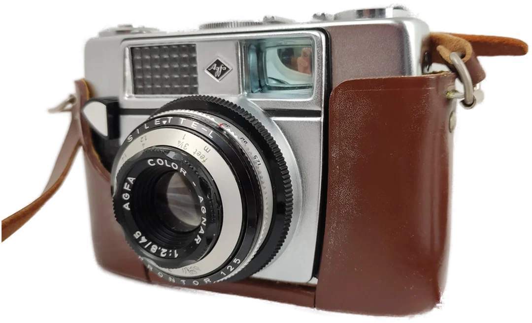 Agfa Silette L mit Color-Agnar 2,8/45, Tasche, Blitzgerät + Gebrauchsanweisung – Bild 4