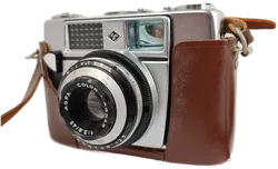 Agfa Silette L mit Color-Agnar 2,8/45, Tasche, Blitzgerät + Gebrauchsanweisung - Bild 4