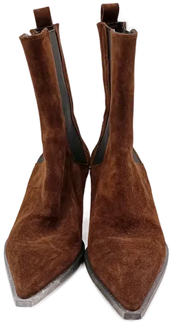 Massimo Dutti Damen Stiefel braun Gr. 37 - Bild 2