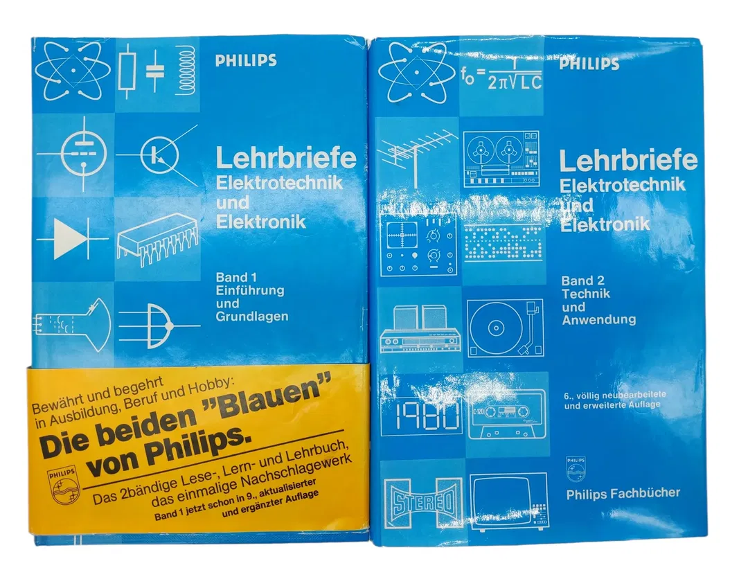 Philips Lehrbriefe - Elektrotechnik und Elektronik - Band 1 und Band 2 - Bild 1