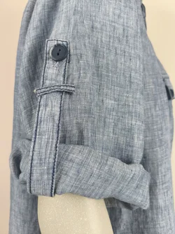 Bonita, Hemdbluse Damen, Gr. 48, Leinen – Vorschau 3