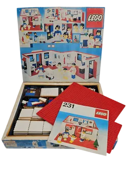 Lego - Bungalow und Krankenhaus - Vintage Klemmbausteine - Bild 5