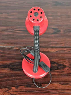 Vintage Tischlampe, rot - Höhe ca. 36 cm  - Bild 4
